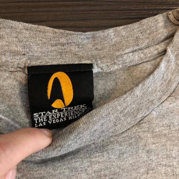 Men’s Grey ‘Star Trek The Experience’ Las Vegas Graphic Tee - Picture 4 of 4